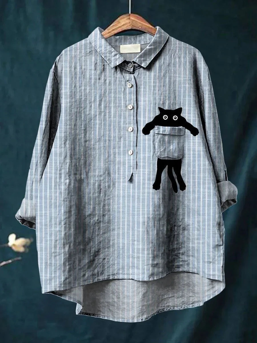 Margit - Camicia Casual con Stampa