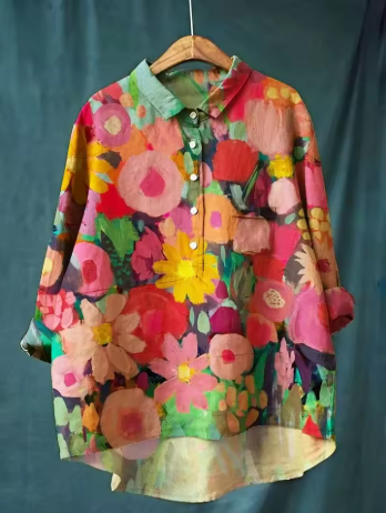 Mia - Elegante Blusa con Stampa Floreale