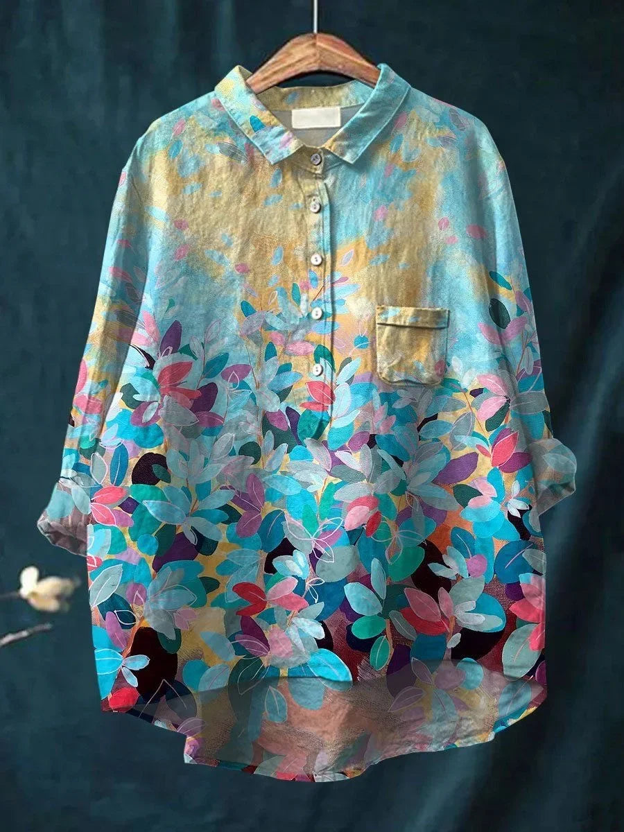 Olga - Blusa Leggera a Fiori