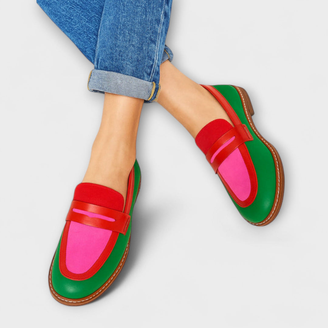 Serena™ | Mocassini in Blocco di Colore dallo Stile Casual