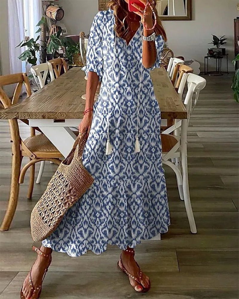 Luna | Vestito Midi in Stile Boho Senza Sforzo