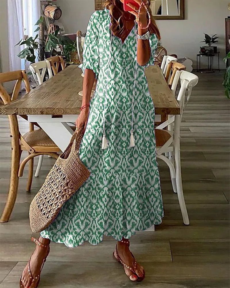 Luna | Vestito Midi in Stile Boho Senza Sforzo