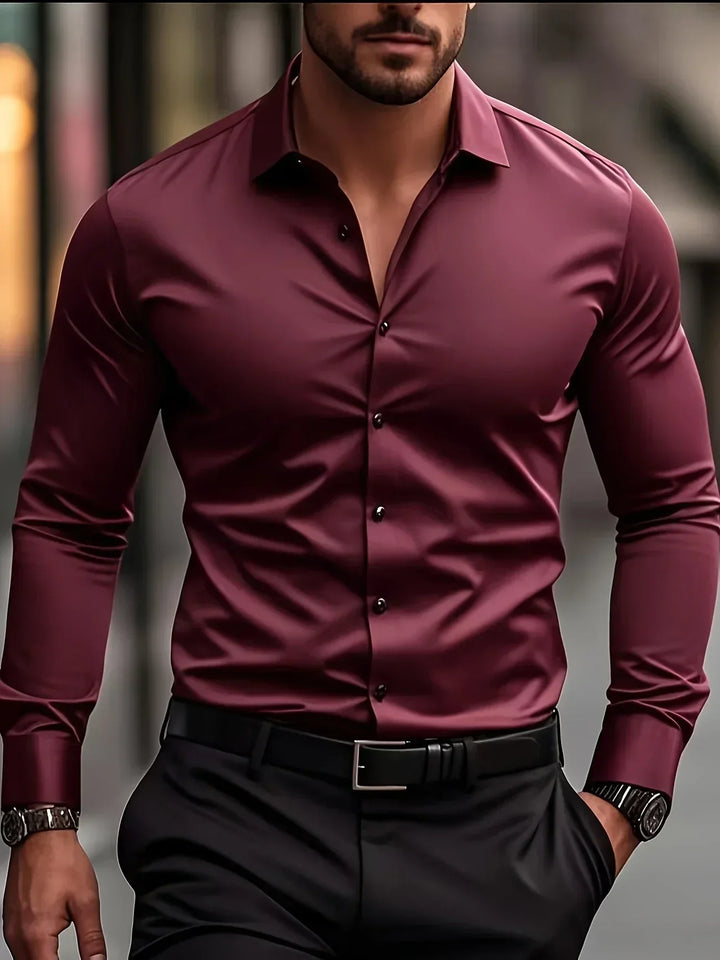 Lenoir™ | Chemise élégante à manches longues avec boutons