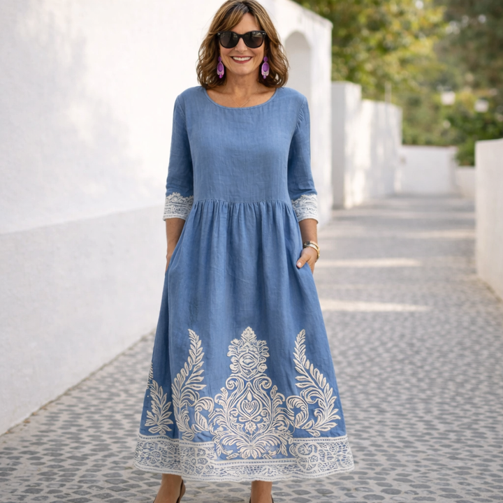Nelia | Vestito maxi floreale