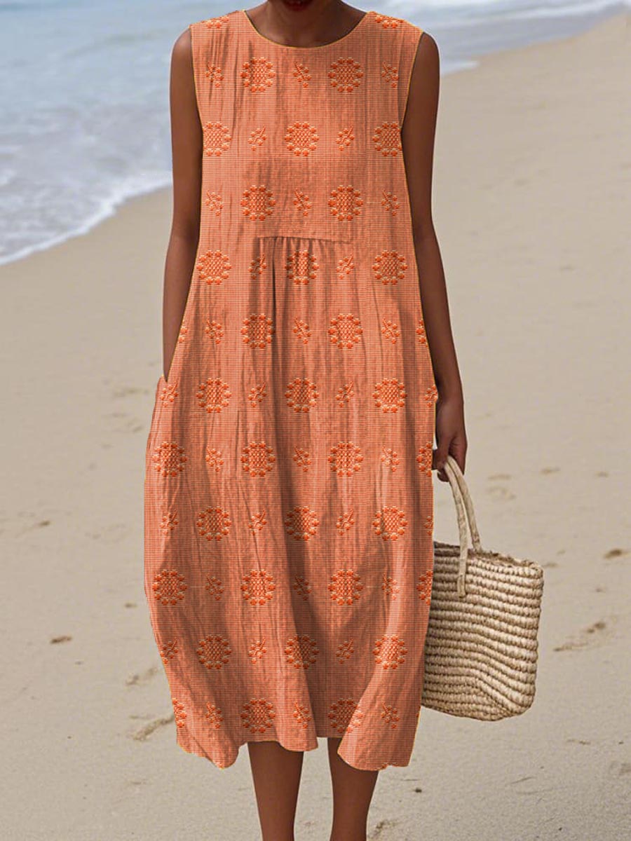 Beatrice - Vestito Elegante Senza Maniche con Tasche