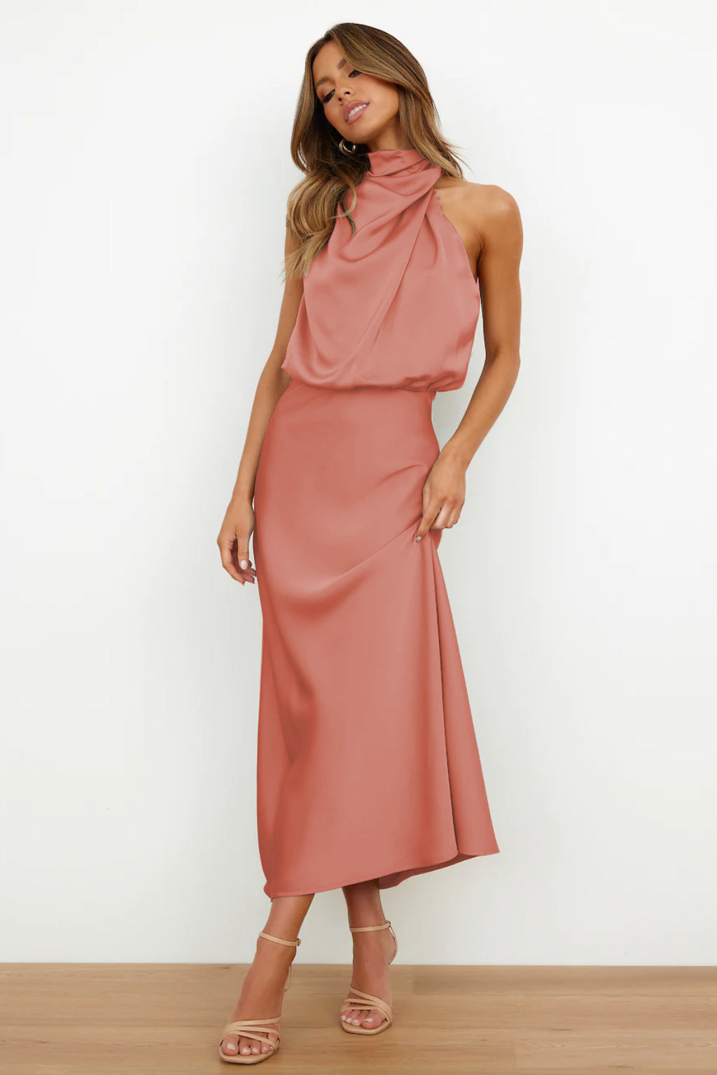 Violeta | Vestito Drappeggiato Sahara