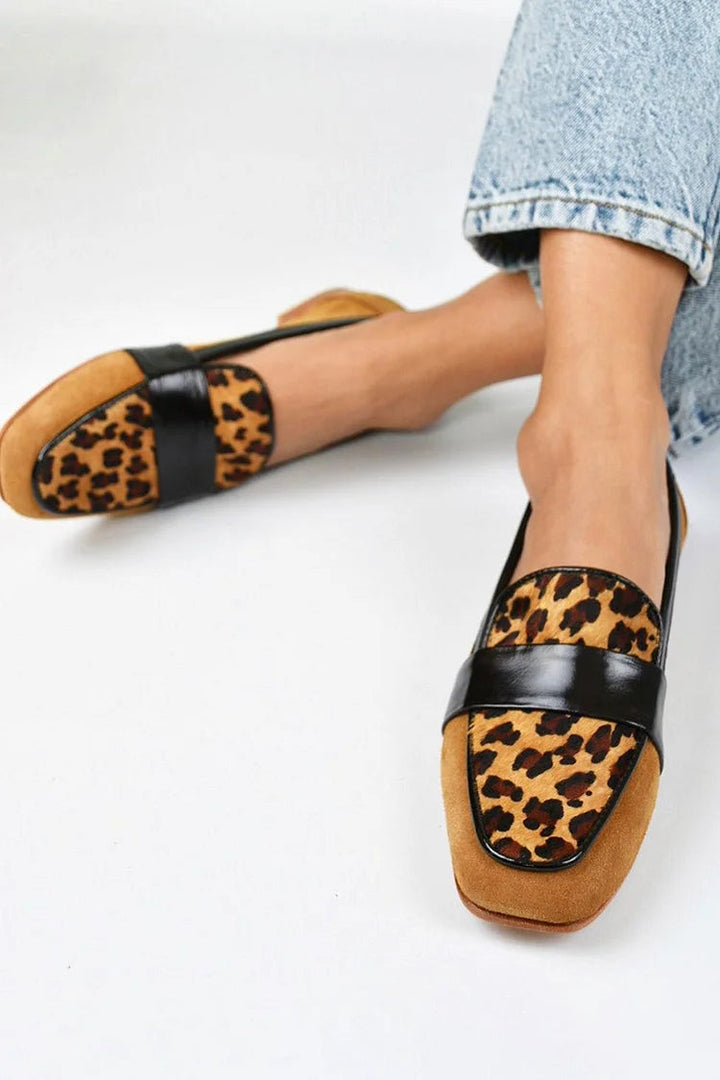 Belle™ | Mocassino Leopardo Marrone