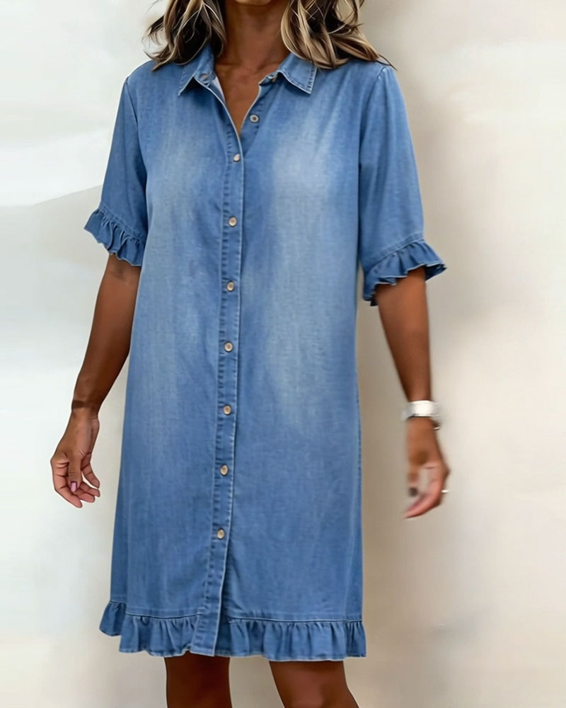 Lena | Abito in denim dalla vestibilità rilassata