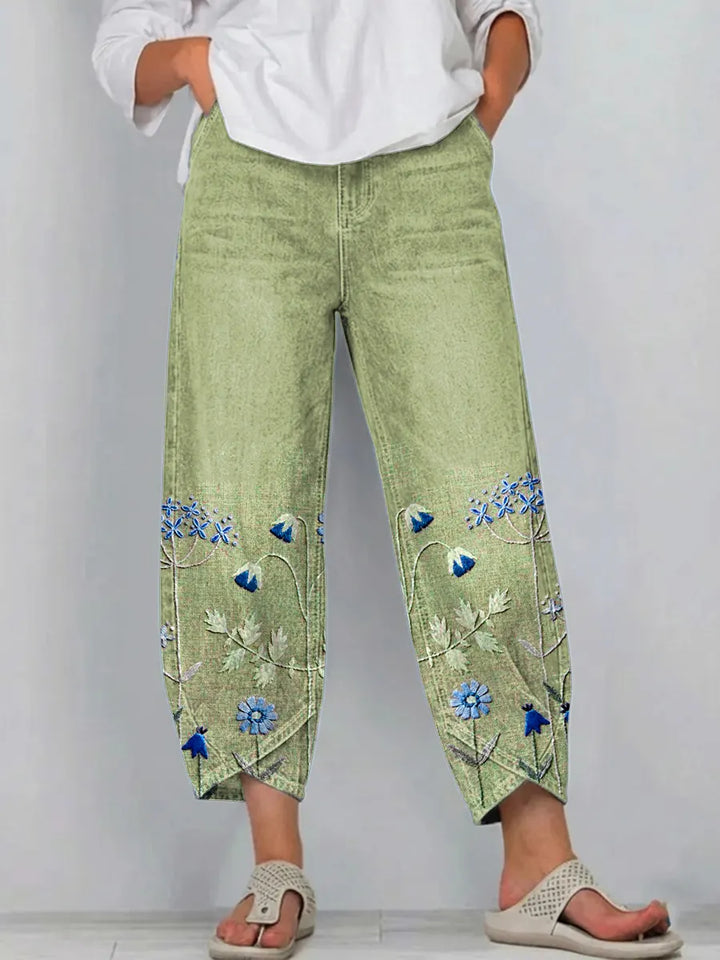 Aven | Pantaloni Ricamati Casual