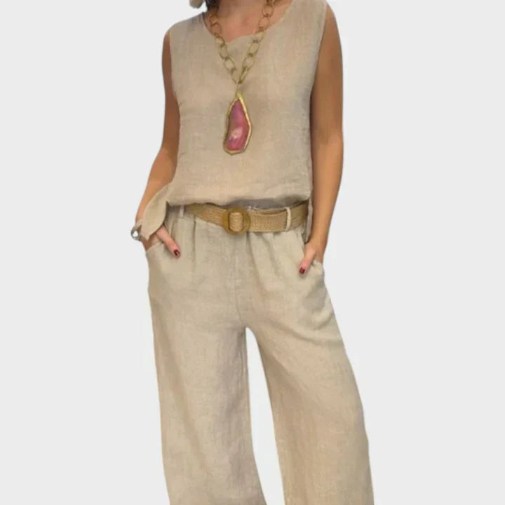 Paloma | Completo di Top Senza Maniche e Pantaloni Corti Bohemien