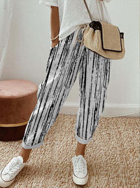 MONTERA – PANTALONI RILASSATI CON RIGHE