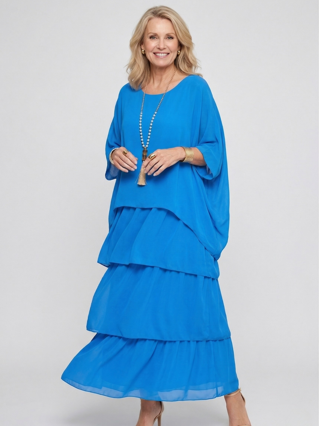 Abito Maxi Fluido Elegante Luna