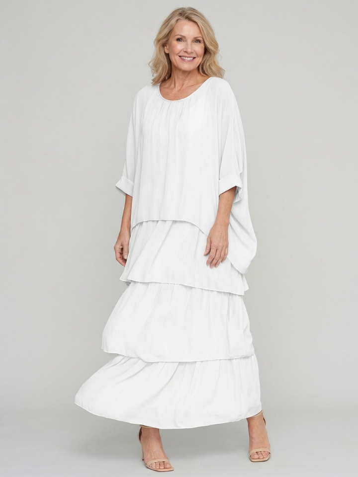 Abito Maxi Fluido Elegante Luna