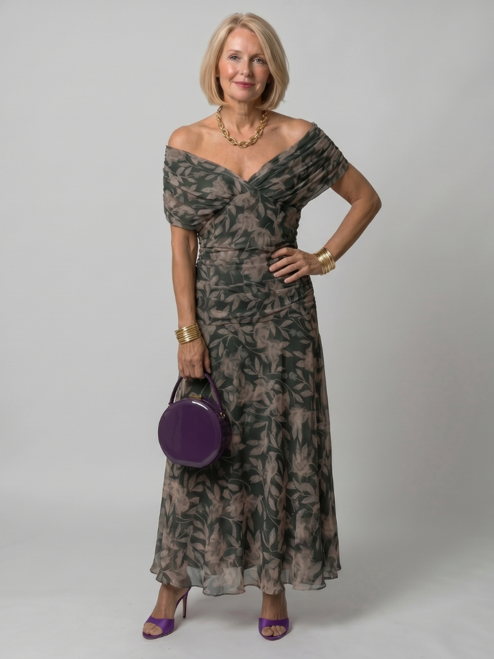 Calen | Vestito Midi Off Shoulder
