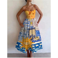 Calyndra | Vestito Midi Paradise Sun
