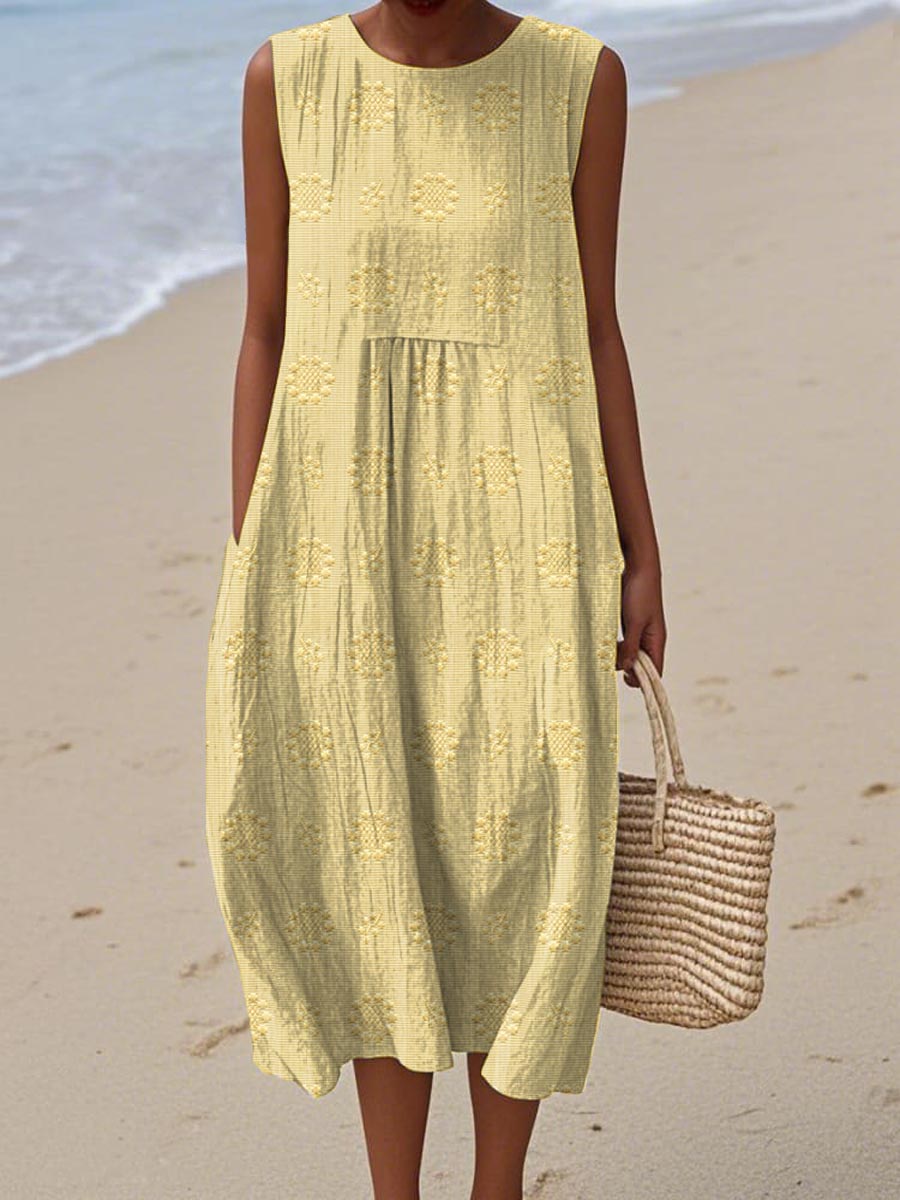 Beatrice - Vestito Elegante Senza Maniche con Tasche