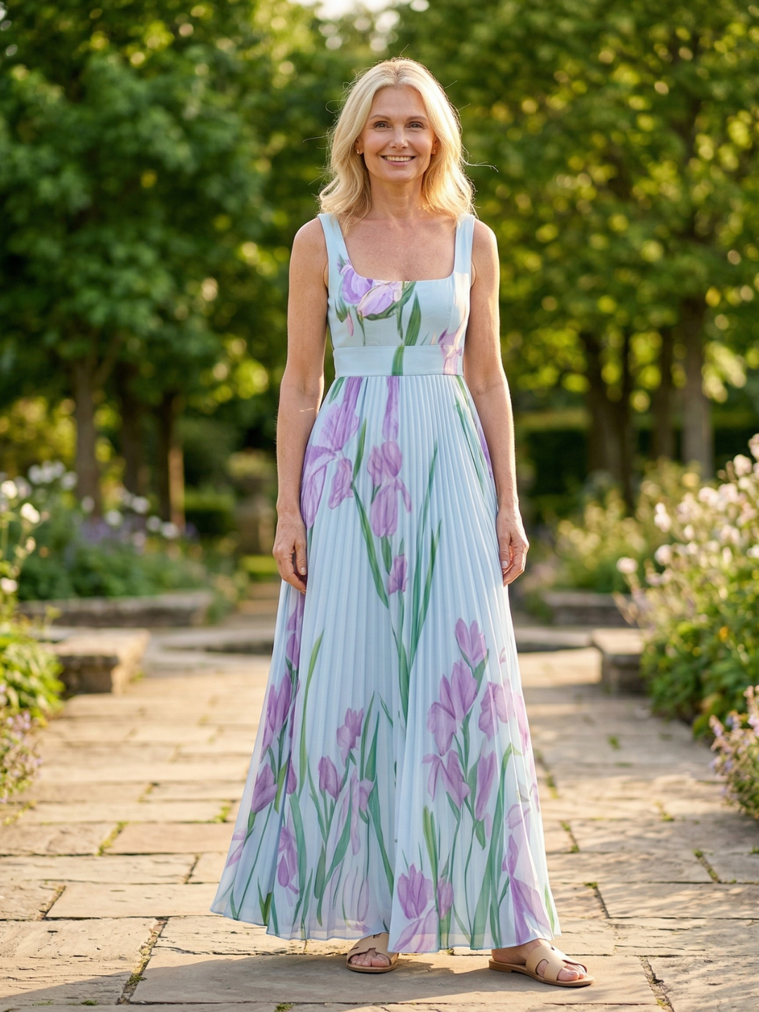 Abito Maxi A-Line Floreale Harper