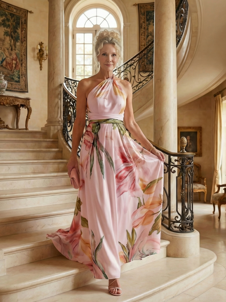Amiel | Maxi vestito leggero con fiori