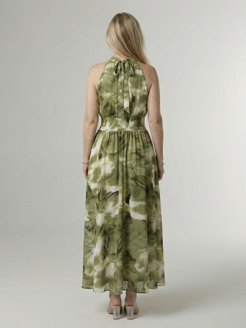 Sylin | Vestito Midi con Spalline Dipinto
