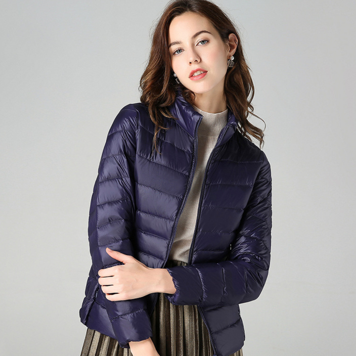 Theresia® | Nuova giacca invernale ultraleggera con piume d'anatra bianche