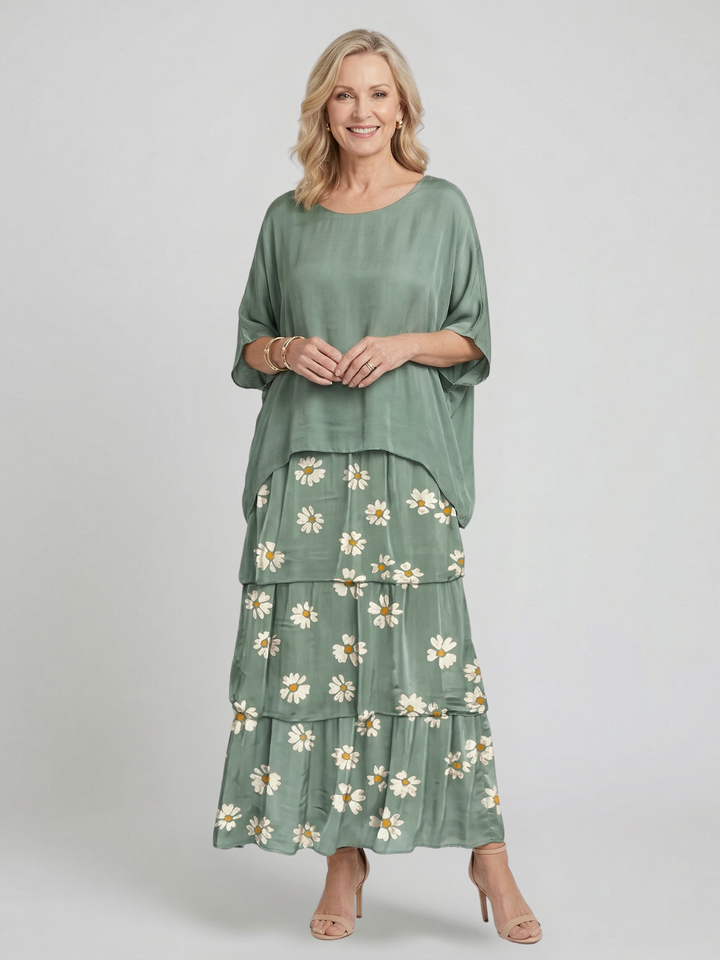Abito Maxi Fluido Elegante Luna