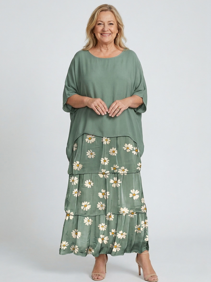 Abito Maxi Fluido Elegante Luna