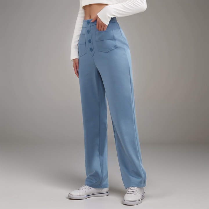 NOMI™ | Pantalone elasticizzato a vita alta | 1+1 GRATIS