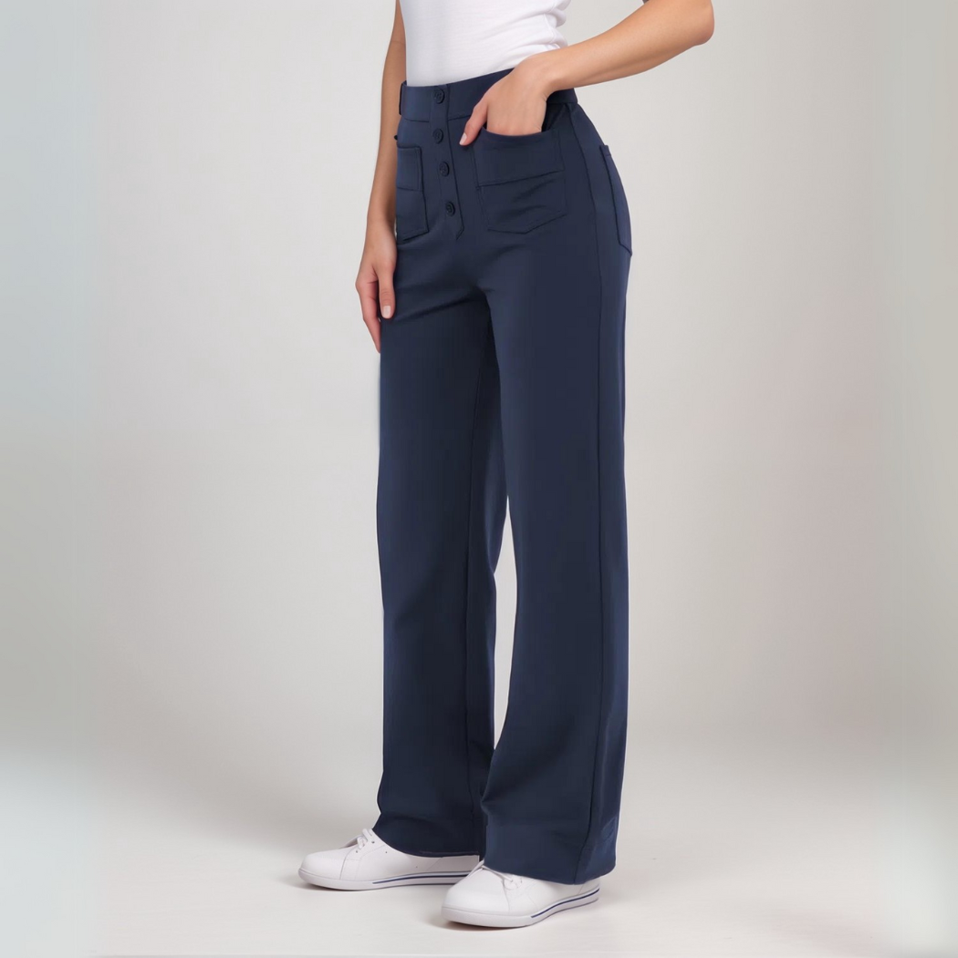 NOMI™ | Pantalone elasticizzato a vita alta | 1+1 GRATIS