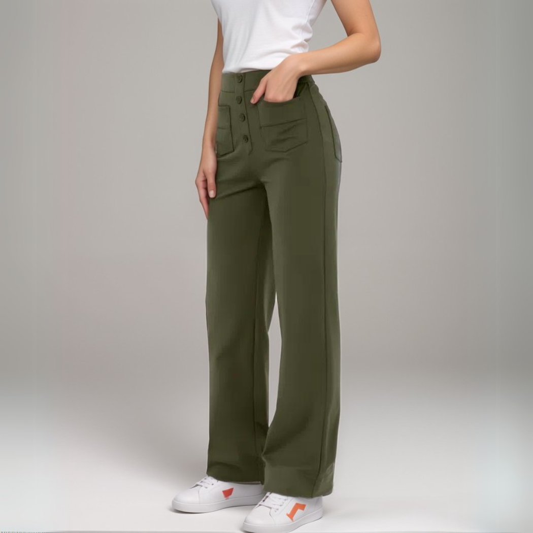 NOMI™ | Pantalone elasticizzato a vita alta | 1+1 GRATIS
