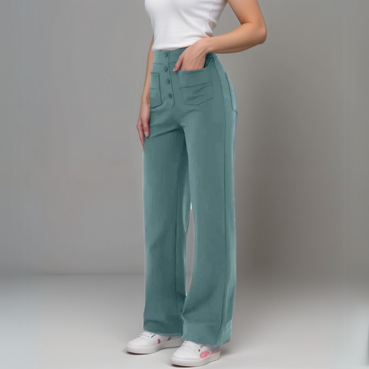 NOMI™ | Pantalone elasticizzato a vita alta | 1+1 GRATIS