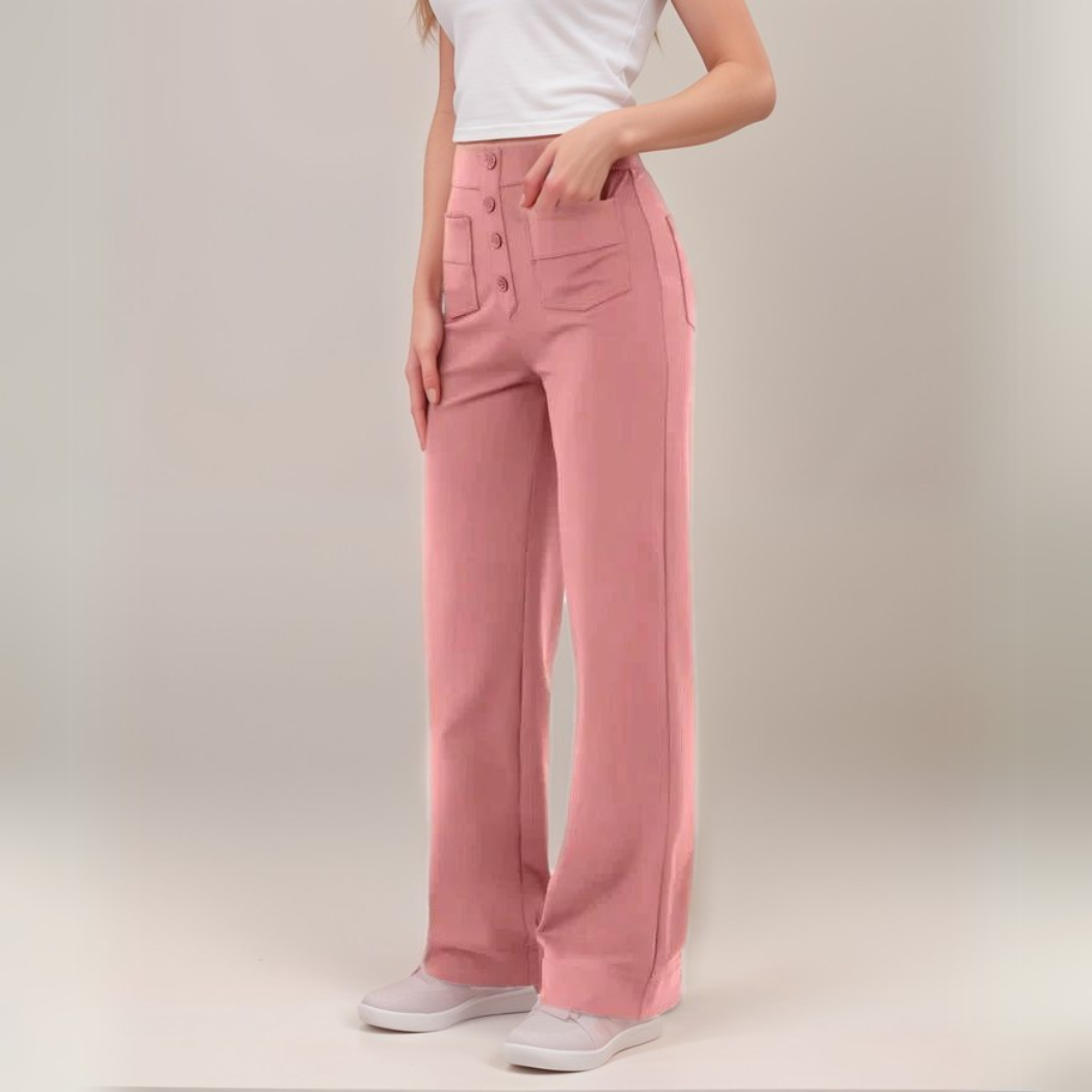 NOMI™ | Pantalone elasticizzato a vita alta | 1+1 GRATIS