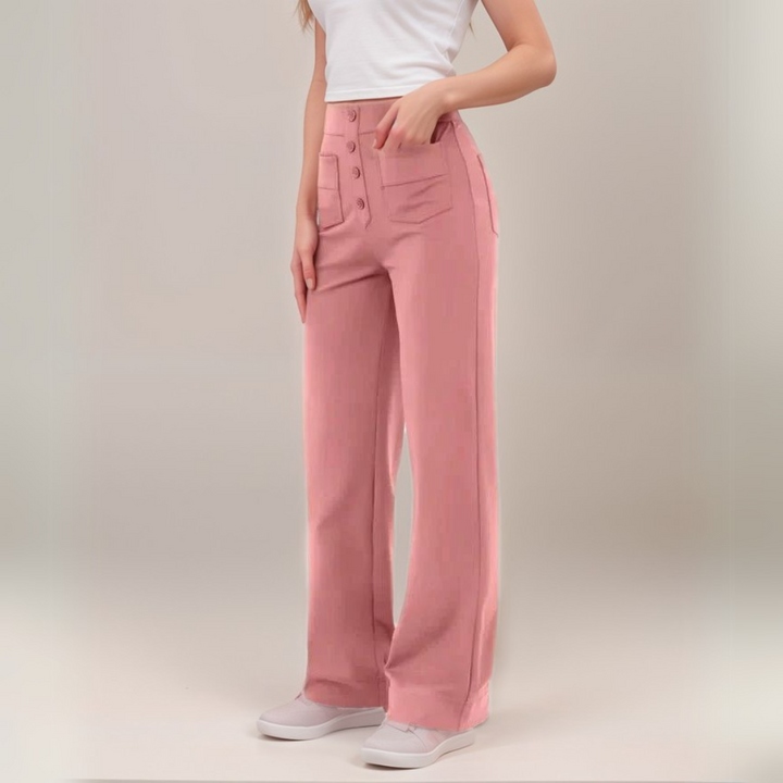 NOMI™ | Pantalone elasticizzato a vita alta | 1+1 GRATIS