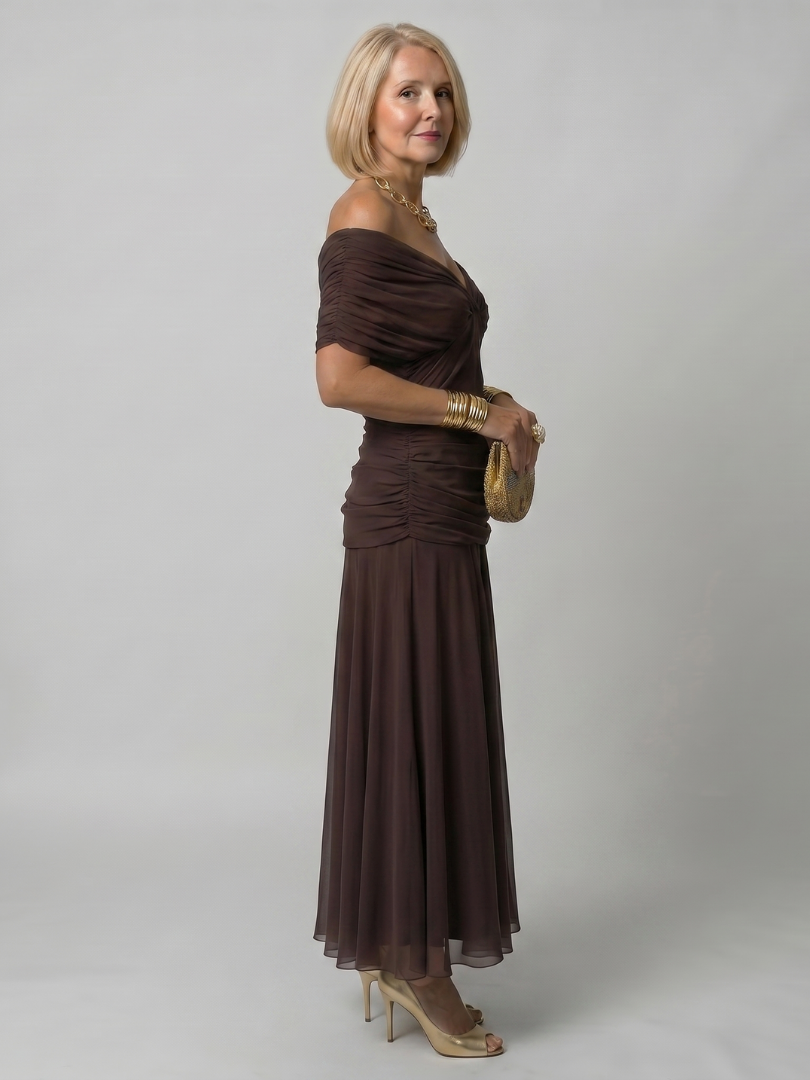 Calen | Vestito Midi Off Shoulder