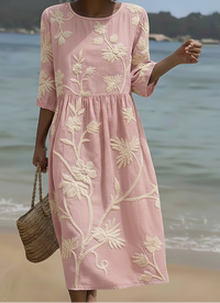 Abito casual da donna con stampa floreale