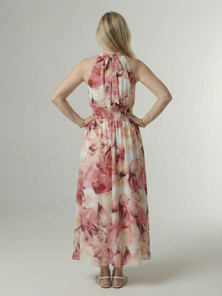 Sylin | Abito Midi con Halter Incrociato
