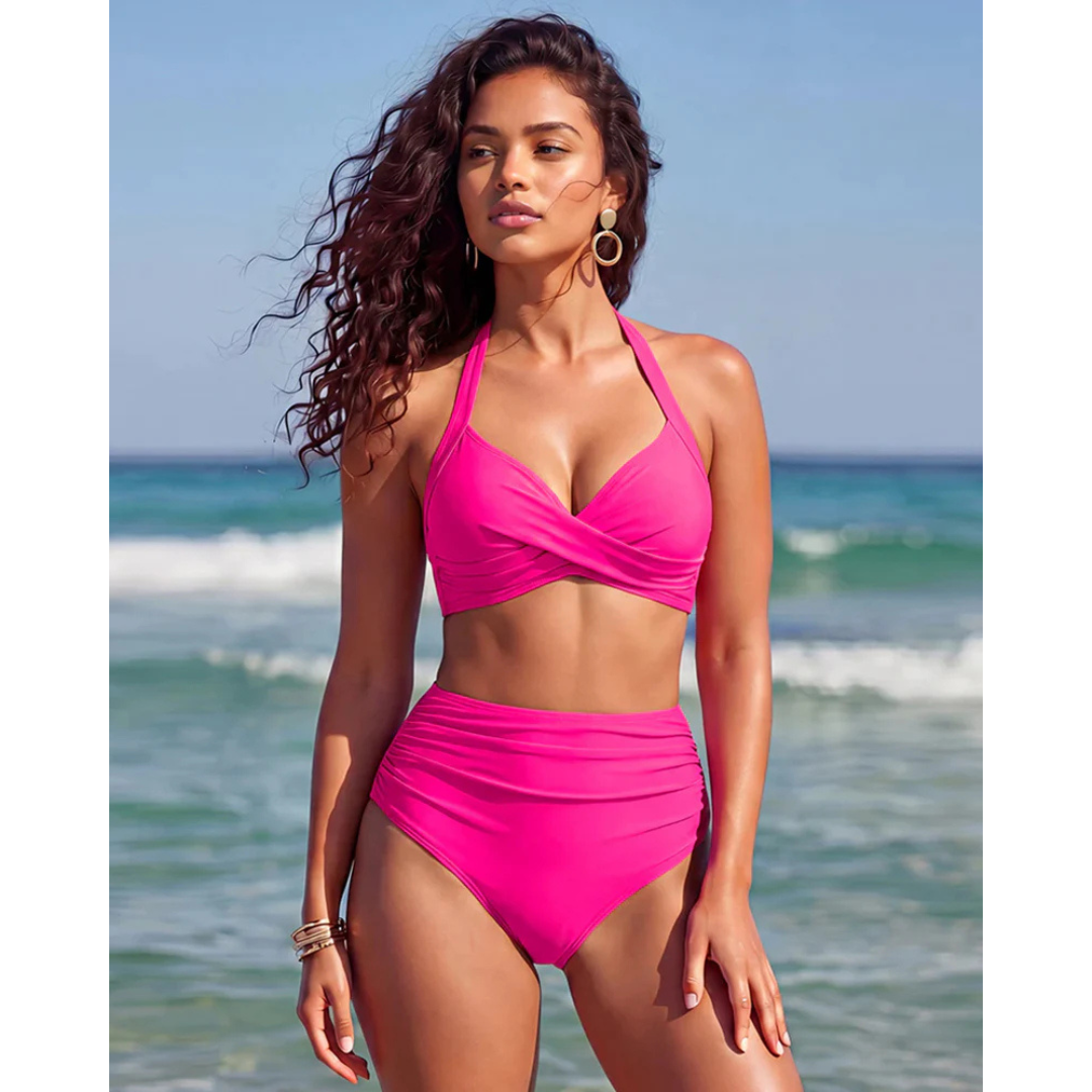 Sabine | Bikini a Controllo Pancia 2-in-1 con Vita Alta
