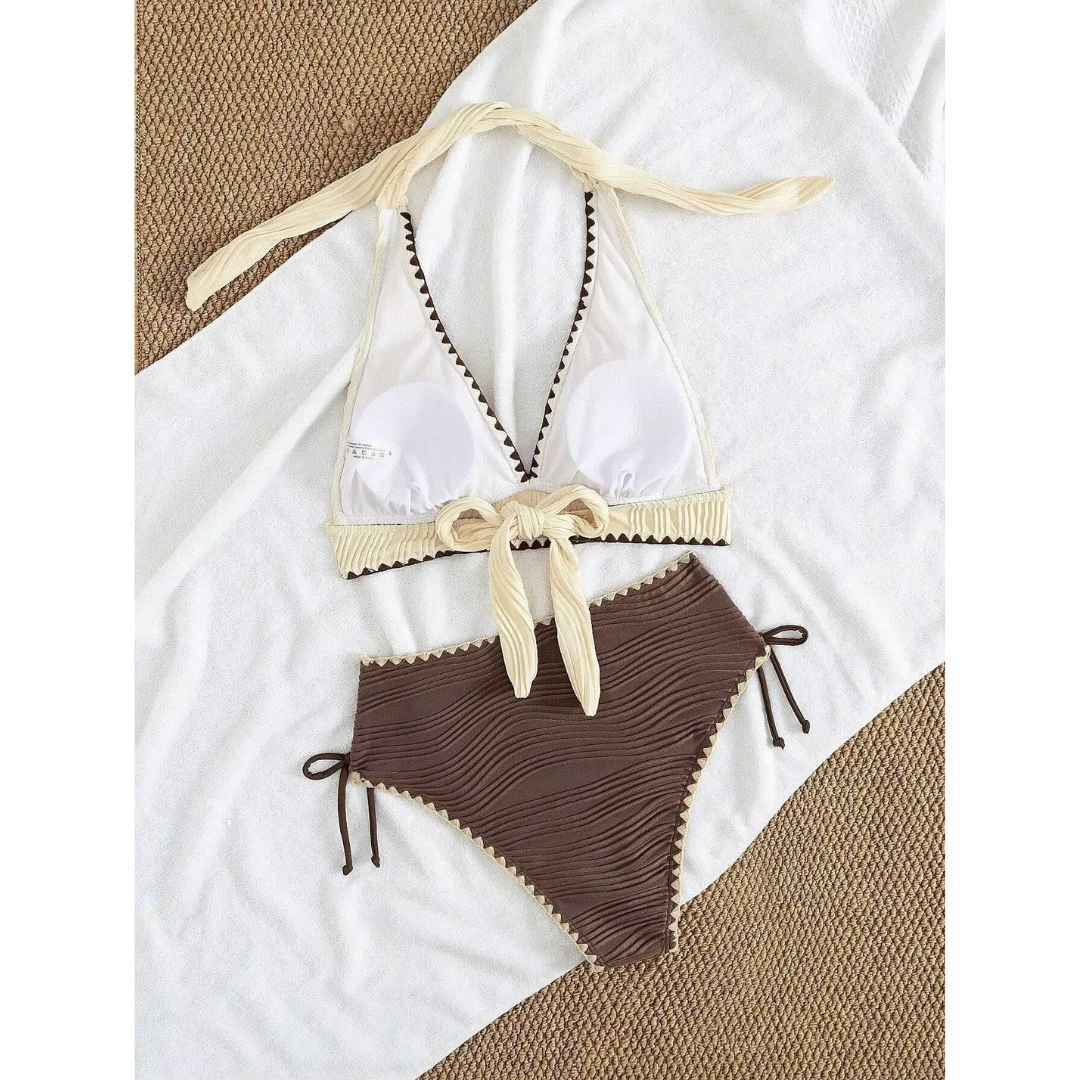 Femke | Bikini Boho con Vita Alta