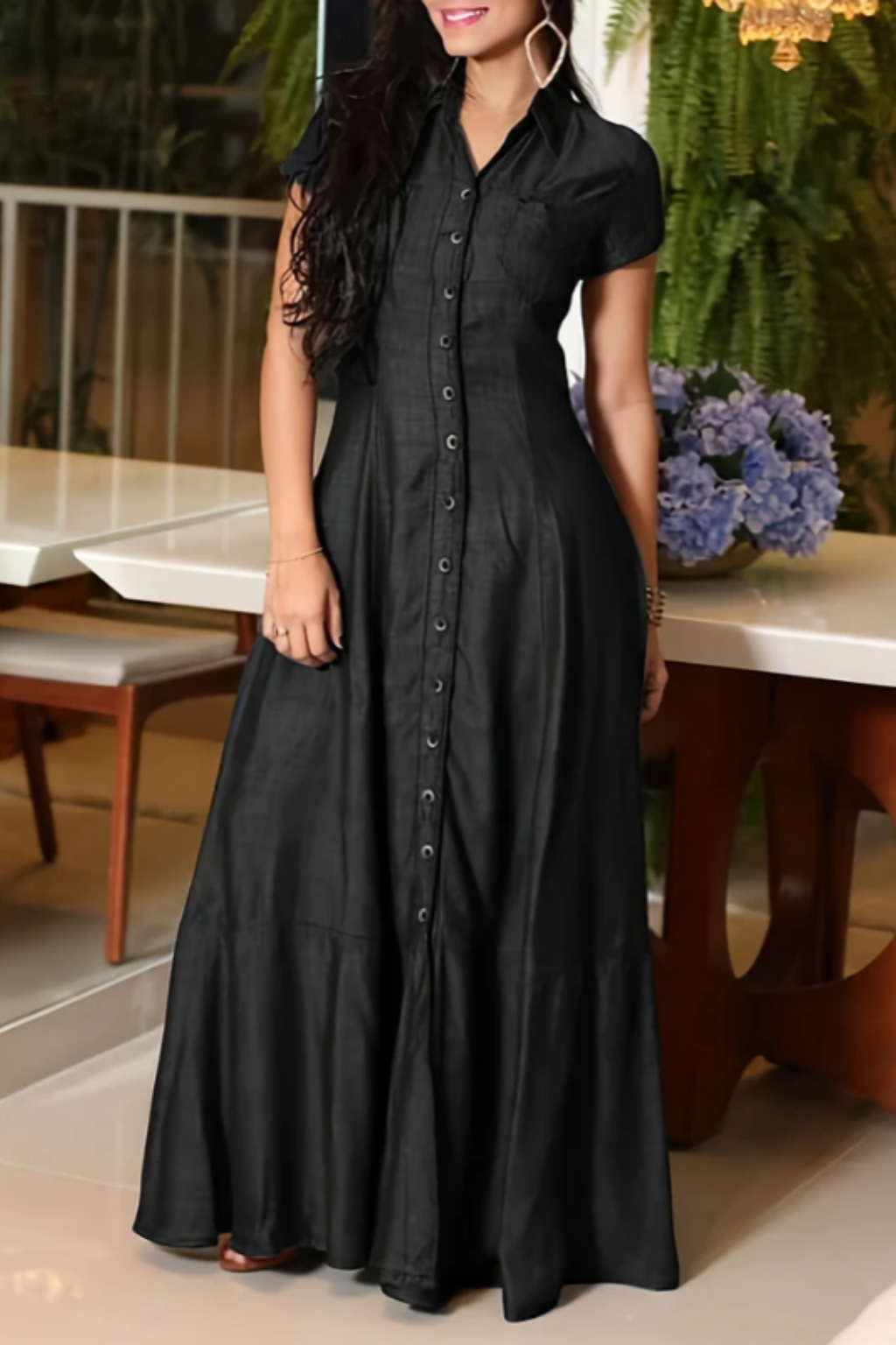 Hera | Vestito Lungo in Denim