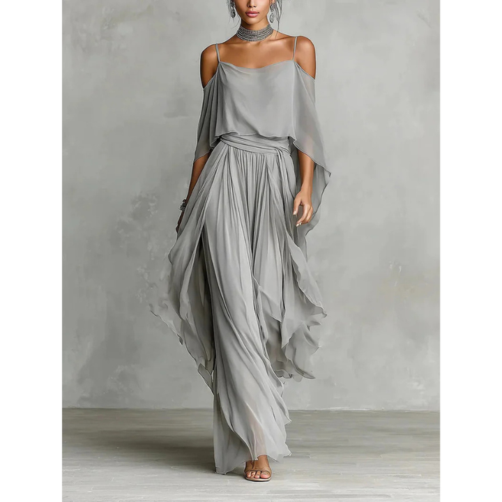 Isabela | Completo Elegante con Pantaloni Larghi