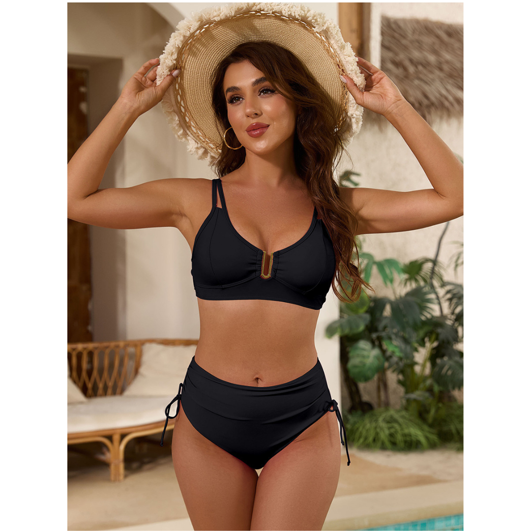 Emilia | Bikini a Vita Alta con Top a Forma di U