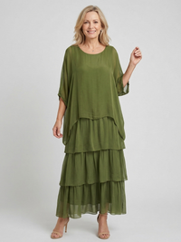 Abito Maxi Fluido Elegante Luna