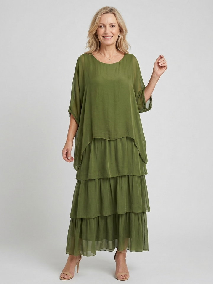 Abito Maxi Fluido Elegante Luna