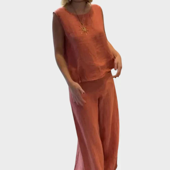 Paloma | Completo di Top Senza Maniche e Pantaloni Corti Bohemien