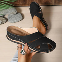 Sandali con zeppa da donna