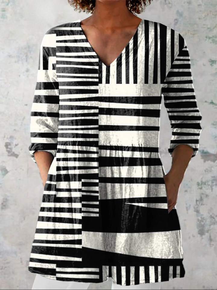 Capri | Blusa lunga con scollo a V