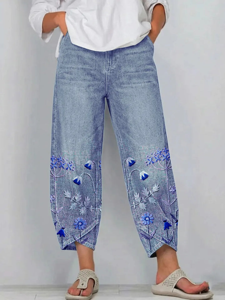 Aven | Pantaloni Ricamati Casual