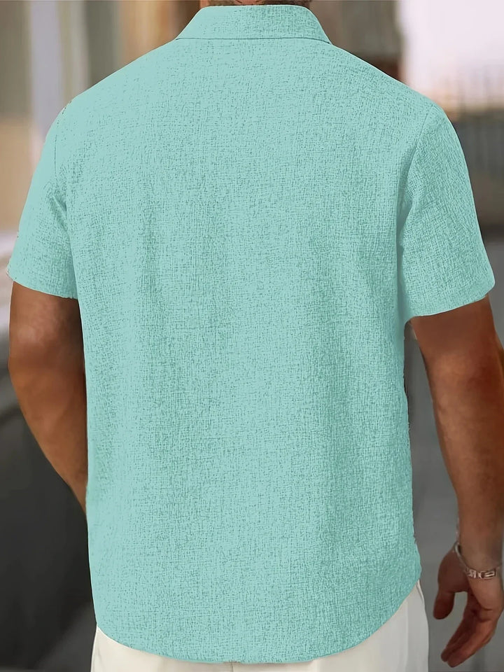 Lenoir™ | Chemise légère à manches courtes en mélange de lin