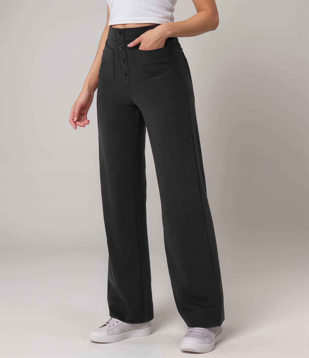 NOMI™ | Pantalone elasticizzato a vita alta | 1+1 GRATIS