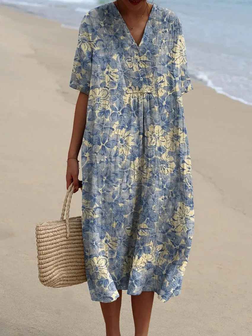 Merel | Vestito Maxi Floreale Vintage