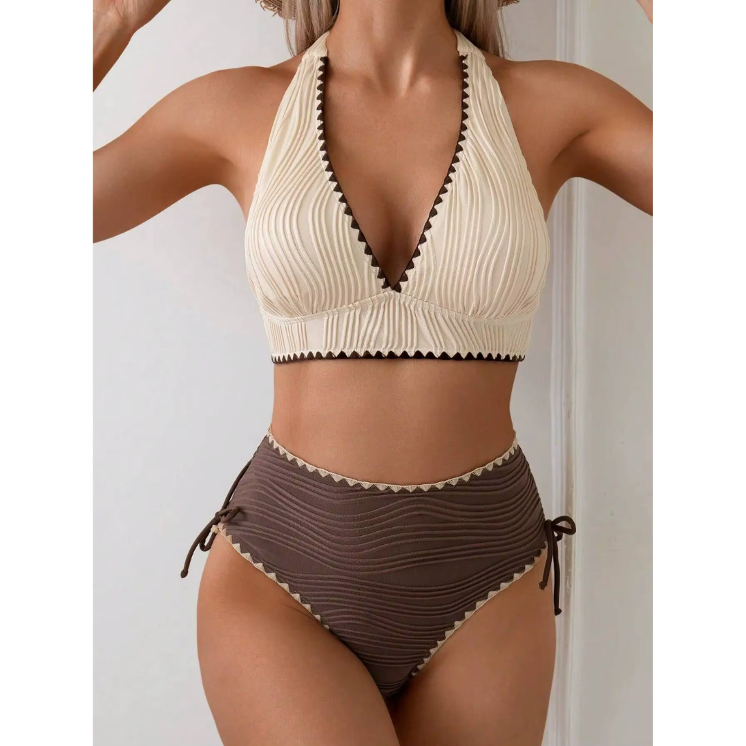 Femke | Bikini Boho con Vita Alta